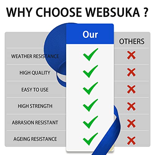 Image of Polyester Webbing Strap 16+Colors - 1 inch&1.5 inch&1.9 inch - 16.5 25 33 55 Yards Heavy Duty Webbing Roll, Flat Webbing Strap for Indoor&Outdoor Gear, Climbing, DIY Crafting, Repairing