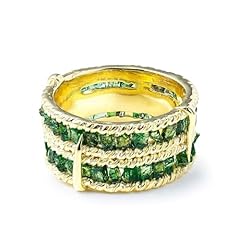 Chrome Diopside in Gold