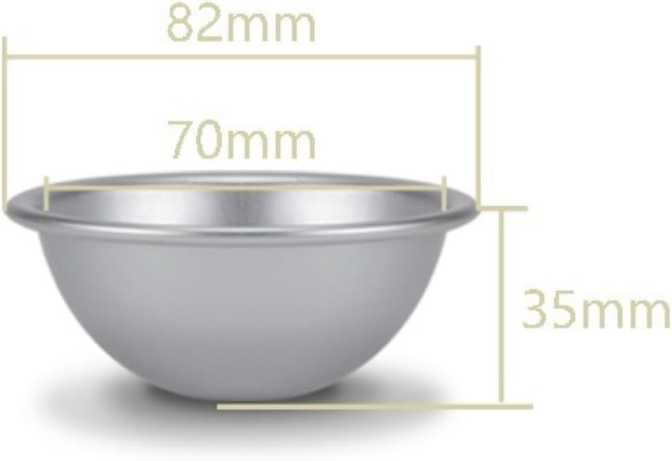 3 inch Dome Caker Pan, Nonstick Soccer Cake Ball Cake Pans Half Ball Caker Aluminum Hemisphere Caker Pan Set Bikini Cake Dessert Pudding Baking
