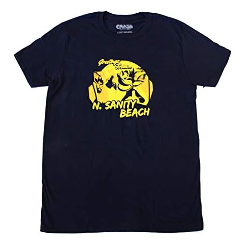 Loot Crate Crash Bandicoot N.Sanity Beach Adult T-Shirt Exclusive - XX-Large Black Cover