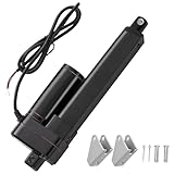JQDML 12V Linear Actuator 4 Inch Stroke Heavy Duty 660lbs/3000N IP65 Waterproof Electric Actuator Speed 0.2"/sec with Mounting Brackets,for Door Opener,Solar Tracker,Electric Lifting System