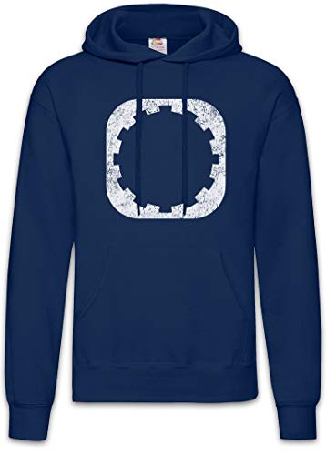 Engine Gear Hoodie Sweat à Capuche pour Homme au Style Mécanique Noir