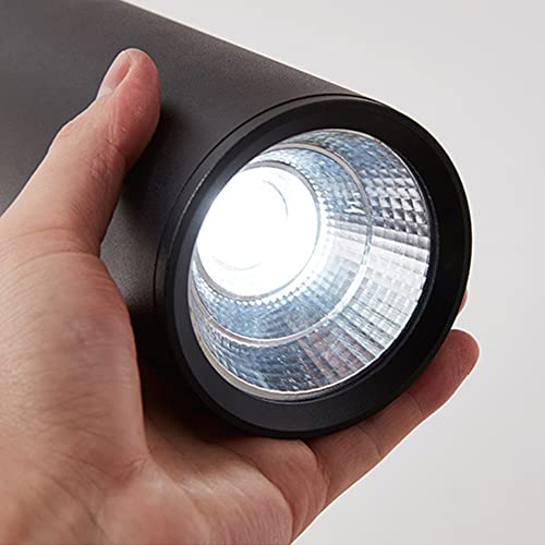 Lámpara colgante de tubo largo para techos altos e iluminación focalizada 6