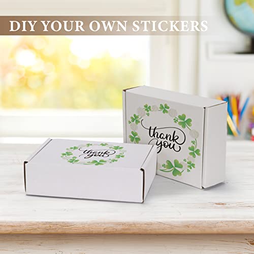 Image of RLAVBL 7x5x2 Shipping Boxes Set of 50, White Small Corrugated Cardboard Box, Mailer Box