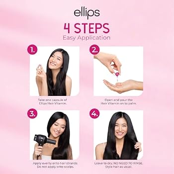 Ellips Hair Vitamin Haarbehandlung – 6 Blätter Pink Für Glänzendes, Gepflegtes Haar