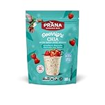 Prana Organic - Overnight Chia with Oats - Strawberry Shortcake | Healthy Breakfast, Rich in Fibre | Non-GMO, Vegan, Kosher | 300g