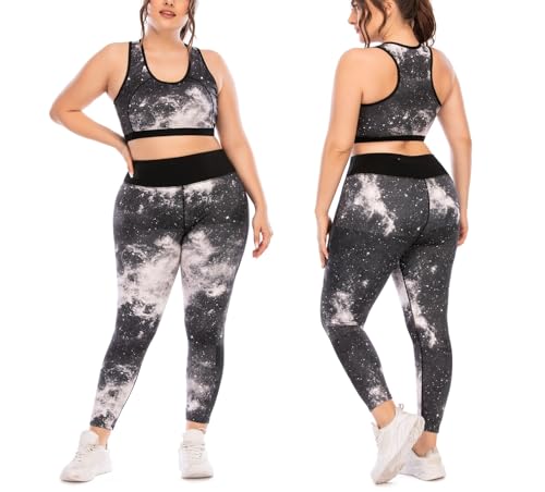 Vêtements de sport floral pour yoga et course avec leggings capri taille haute et short femme