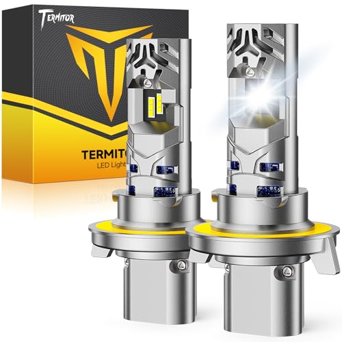 Image of FAHREN 2026 Upgraded H13 /9008 Light Bulbs, 100,000LM,15X Ultra-Bright, 6500K Pure White, Easy Plug-N-Play Installation, 80000Hrs Lifespan, IP68 Waterproof, Pack of 2