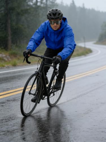 Image of UIQUR Mens Raincoat Waterproof Rain Jacket