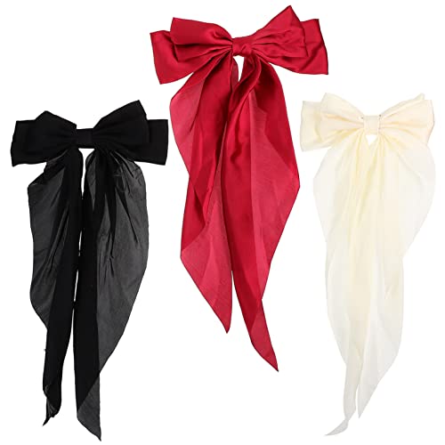 Barrettes à nœud satin qui tiennent en place sans abîmer les cheveux délicats