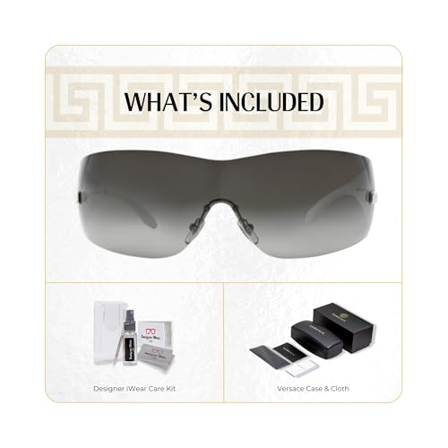 Versace VE2054 Wrap Square Sunglasses For Men For Women +BUNDLE with ACCESSORY EYEWEAR KIT2