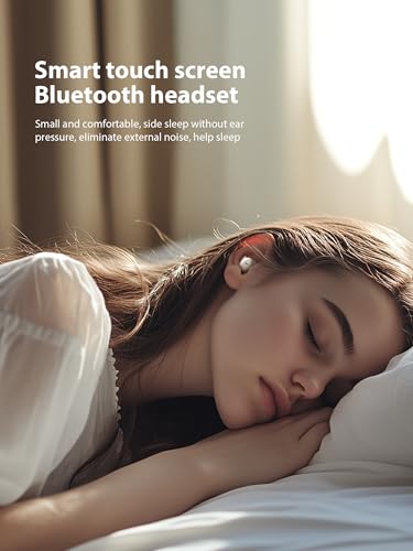Image of Sleep Headphones, Invisible Sleep Earbuds for Side Sleepers,Small Comfortable Fit Noise Blocking,Bluetooth 5.3 Wireless Earbuds with Smart Touch Screen Case, Ear Buds for Sleeping - Black