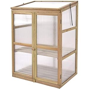 Moccha Greenhouse Wooden Cold Frame, Portable Garden Flower Planter with Removable Shelf and Hinges, Raised Cold Frame with Foldable Top and Side Doors for Outdoor, Porch, Backyard, Balcony Moccha Greenhouse Wooden Cold Frame Portable Garden Flower Planter with Removable Shelf and Hinges Raised Cold Frame with Foldable Top and Side Doors for Outdoor Porch Backyard Balcony