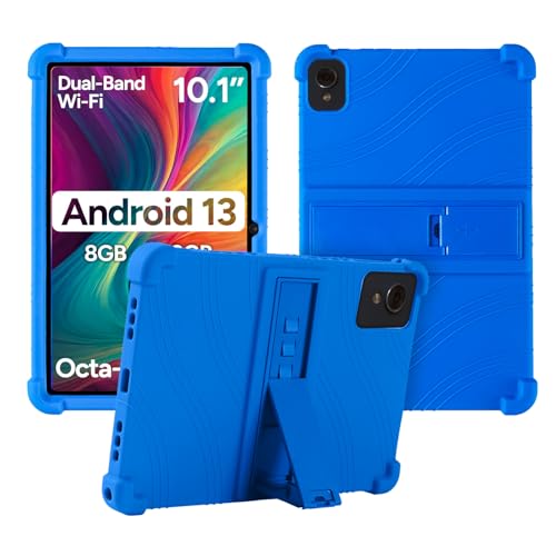 Coque Fusion5 F202 anti-chute pour éviter les bris d'écran, silicone enfant bleu marine