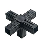 Bbajszx Raccordi per Tubi in Lega Alluminio con Tubo Quadrato 20x20mm Connettore per Rack ...