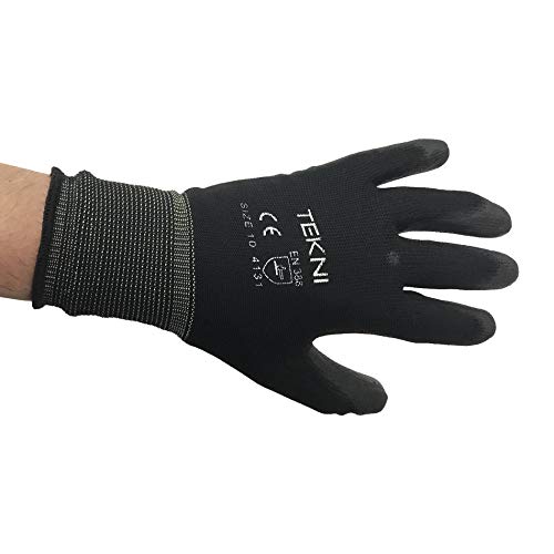 Guanto nylon/fibra sintetica palmo nitrile-Confezione da 6 paia