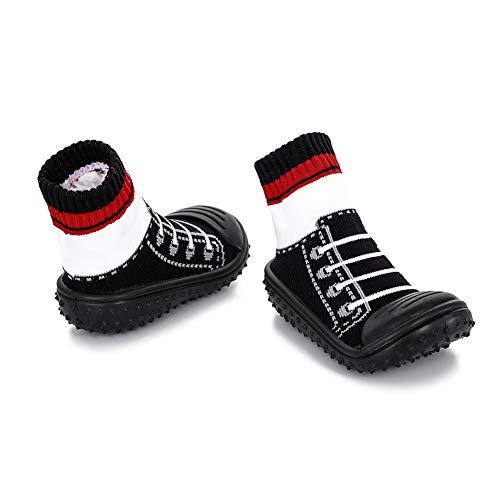 HOWELL Unisex Baby Socks Shoes Anti Slip Floor Socks with Soft Rubber Bottom Infant Newborn Cotton Sock Boots3