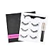 Produktbild Freeorr Magnetische Wimpern Eyeliner mit Pinzette, 3 Paar Natürliche und Wiederverwendbare Magnetischen Falschen Wimpern mit Wasserdichtem Magnetischem Flüssigem Eyeliner Set-011