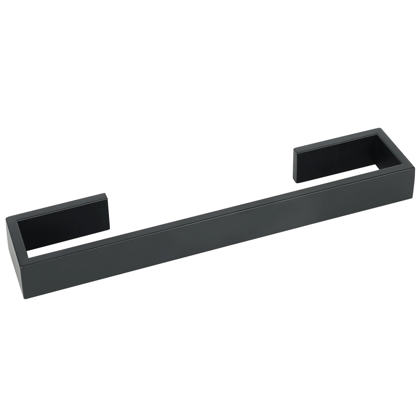 Porte-serviettes noir mat compact en acier pour optimiser l'espace