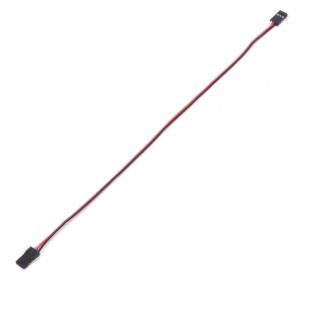 TICFOX 10pcs 300mm JR Style Servo Extension Cable JR Male to Male Servo Extension Lead Wire Cable Male to Female JR Plug for RC Car Quadcopter Airplane