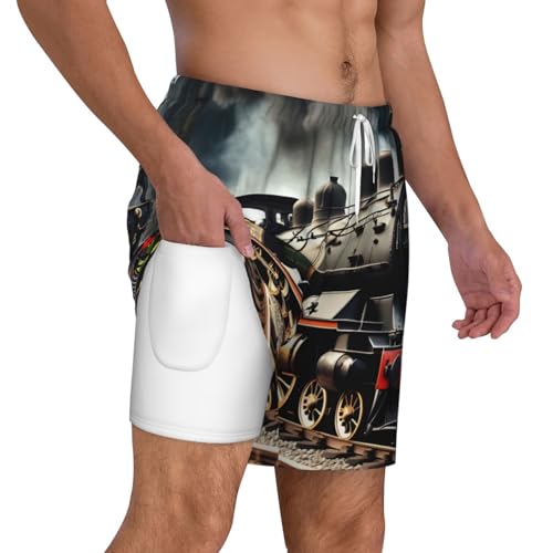 Short de bain locomotive homme séchage rapide pour surf d'été