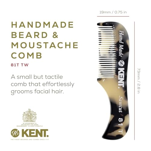 Kent Set Peines para Hombre, 82T X-Small, Dientes Finos miniatura 4