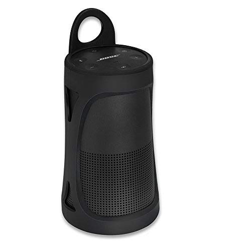 Pushingbest Silicone Case for Bose SoundLink Revolve with Extra Carabiner Offered for Easy Carrying