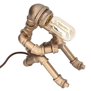 Retro Lampen Industriële Robot Lampen Cool Tafellamp Waterleiding Verlichting Bureaulampen met Lamp voor Bar Restaurant…
