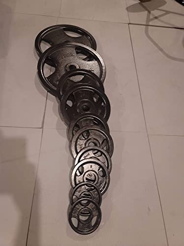Biggins-Machined-Cast-20-Iron-25Lb-Olympic-Weight-Plate-Pair