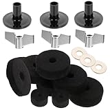 PRETYZOOM Teiliges Schlagzeug Becken Filzset mit Langlebigen Cymbal Felt Pads Robustes Drum Kit Zubehör Schlagfestes Beckenpad Verbesserte Klangqualität und Optimaler Schutz für Anfänger