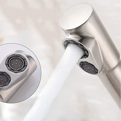 Mélangeur de robinet en acier inoxydable double poignée premium