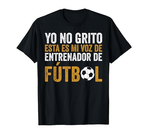 Coach Esta Es Mi Voz De Entrenador De Fútbol Camiseta, Hombre, Negro, M