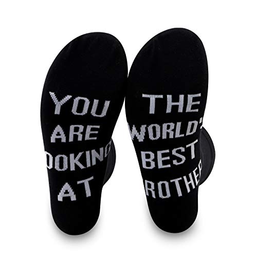 PXTIDY 2 Pairs Funny Brother Socks Awesome Brother...