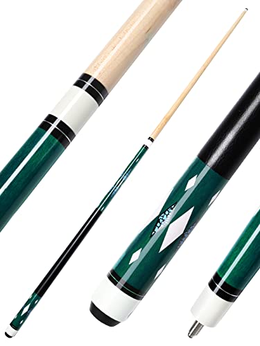 Bihym Pool Cue Stick Billiard Cue Sticks Canadian Maple Pool Sticks,58 Inch 19Oz 20Oz Billiard House Bar Pool Cues(Green) #TOP27