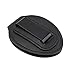 Cedilis 2 Pack Police Badge Holder with Metal Clip, Made of PU Leather, Professional Use for Law Enforcement, Universal, Free Neck Chain, Oval, Black, Badge Not Included
