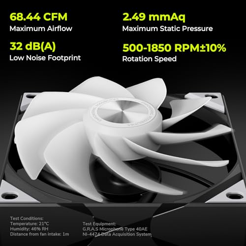 Image of Tryx 120mm Case Fan Reverse Blade ARGB PC Computer Quiet Fan 3in1 Cooler, Upgraded Pogo-Pin Connection with Magnetic Cable,ARGB Gen2 LEDs,New Version ROTA SL,Black