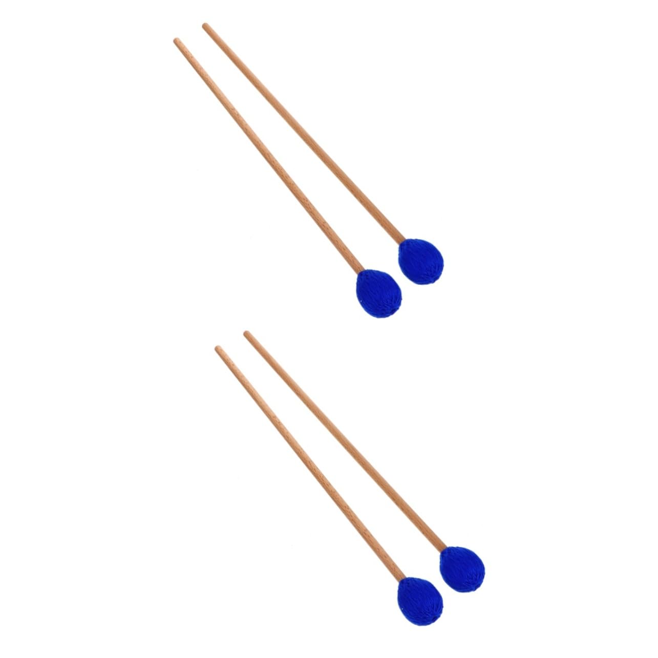 ibasenice 2paare Marimba Mallet Mit Wollkopf Und Ahorngriff Für Percussion-instrumente Xylophon Und Glockenspiel Hochwertige Verarbeitung Für Klaren Und Langlebige Nutzung