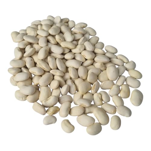 Weiße Bohnen Jaś Zwergartig 2 kg – Ganze Bohnen, 2000 g, unbehandelt, ohne Zusätze, ideal für herzhafte Gerichte, Eintöpfe, Suppen und Beilagen