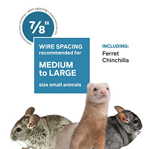 Prevue Pet Products 485 Feisty Ferret Home with Stand, Black Hammertone Small - Image 4