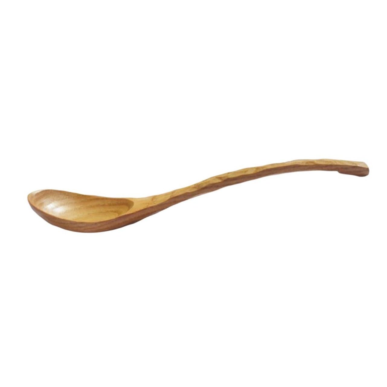COLLBATH 4 Pcs Wooden Soup Spoon Hand Carved Soup Spoon Soup Spoons Wood Spoon Kitchen Soup Spoon