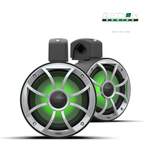 Wet Sounds Recon 6 POD-B 6.5" Tower Speakers, Black Open Grille