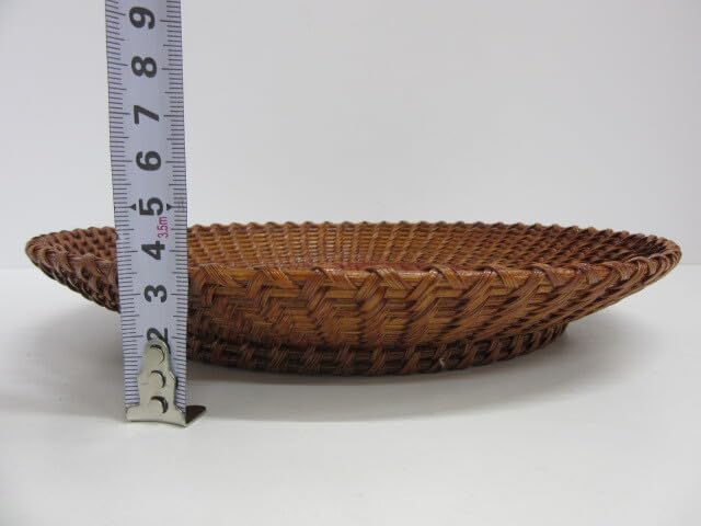 Amazon.co.jp: 骨董祭 あけび漆器 いちらく編み あけび6寸菓子器