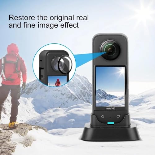 Image of Insta 360 One X3 X4 X2 Lens Guard Protection Cover Cage Plastic case with All Accessories with Action Camera Shock Proof and Water Proof Battery Charger vlog vlogging (X3 Lens)