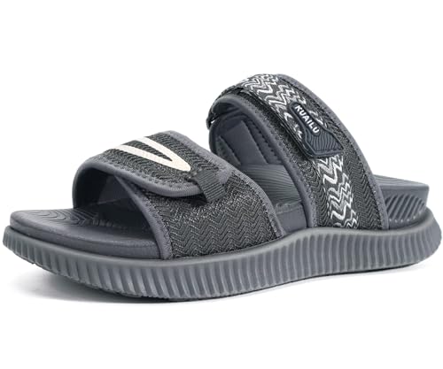 Image of KuaiLu Womens Orthotic Adjustable Strap Slides Arch Support Slip On Sandals