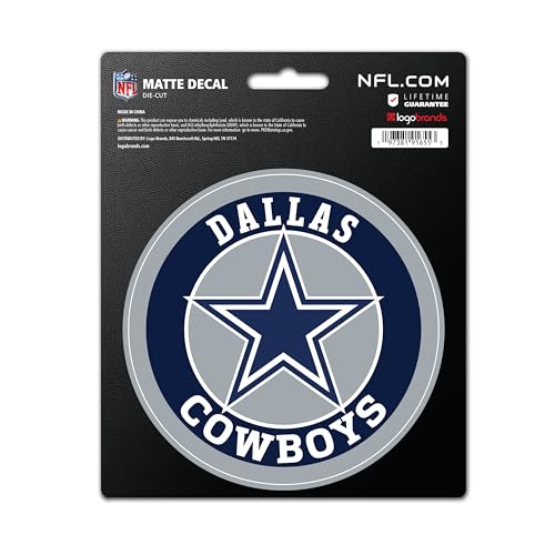 Dallas Cowboys NFL Team Logo Vinyl StickerOfficially Licensed Dallas Cowboys 4 Inch Heavy Duty Decal for Indoor or OutdoorUse for Laptops Coolers & NotebooksShow Your Cowboys Pride