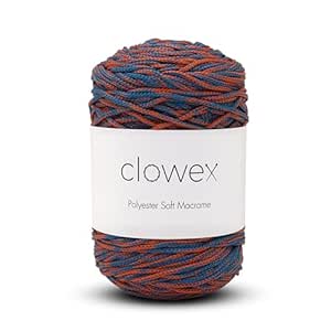Makromecity, 2 Skeins Of Polyester Macrame Cord 5mm X 104 Yards (311 Feet) 5mm Polypropylene Black Macrame Cord Crochet Macrame Bag Cord Crafts For - View #8