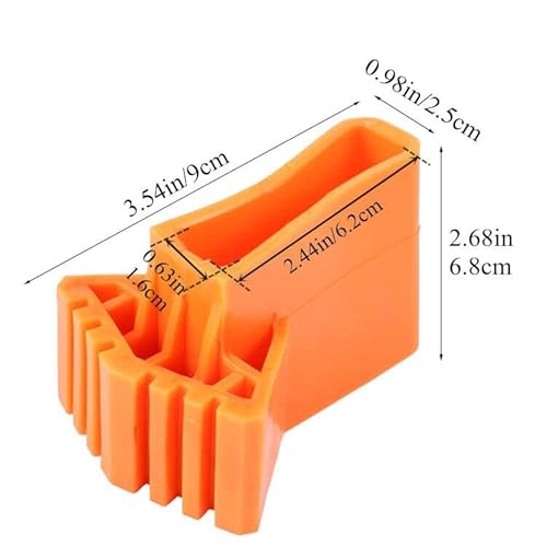 4 Stück Gummifüße für Leitern, Universal Leiterfüße Leiter rutschfeste Füße Matte VerschleißFeste Leiterfußkappen für Verlängerungsleitern, Technische Leitern, Fischgrätleitern, Klappleitern (Gelb)