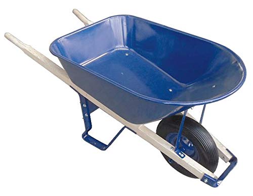 Wheelbarrow, Steel, 6 Cu. Ft., Flat Free