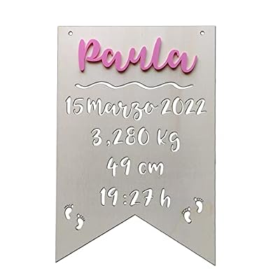 Natalicio de madera personalizado Regalo bebé recién nacido | Ya disponible en tu tienda friki favorita! En mundofriki.es! Natalicio de madera personalizado Regalo bebé recién nacido | Ya disponible en tu tienda friki favorita! En mundofriki.es!