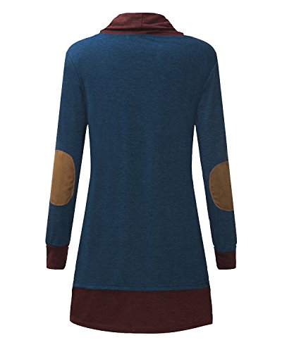StyleDome Donna Maglione Maglia Lunga Vestito